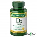 Nature's Bounty Vitamin D3 2000 IU (50 mcg) - 240 капсул